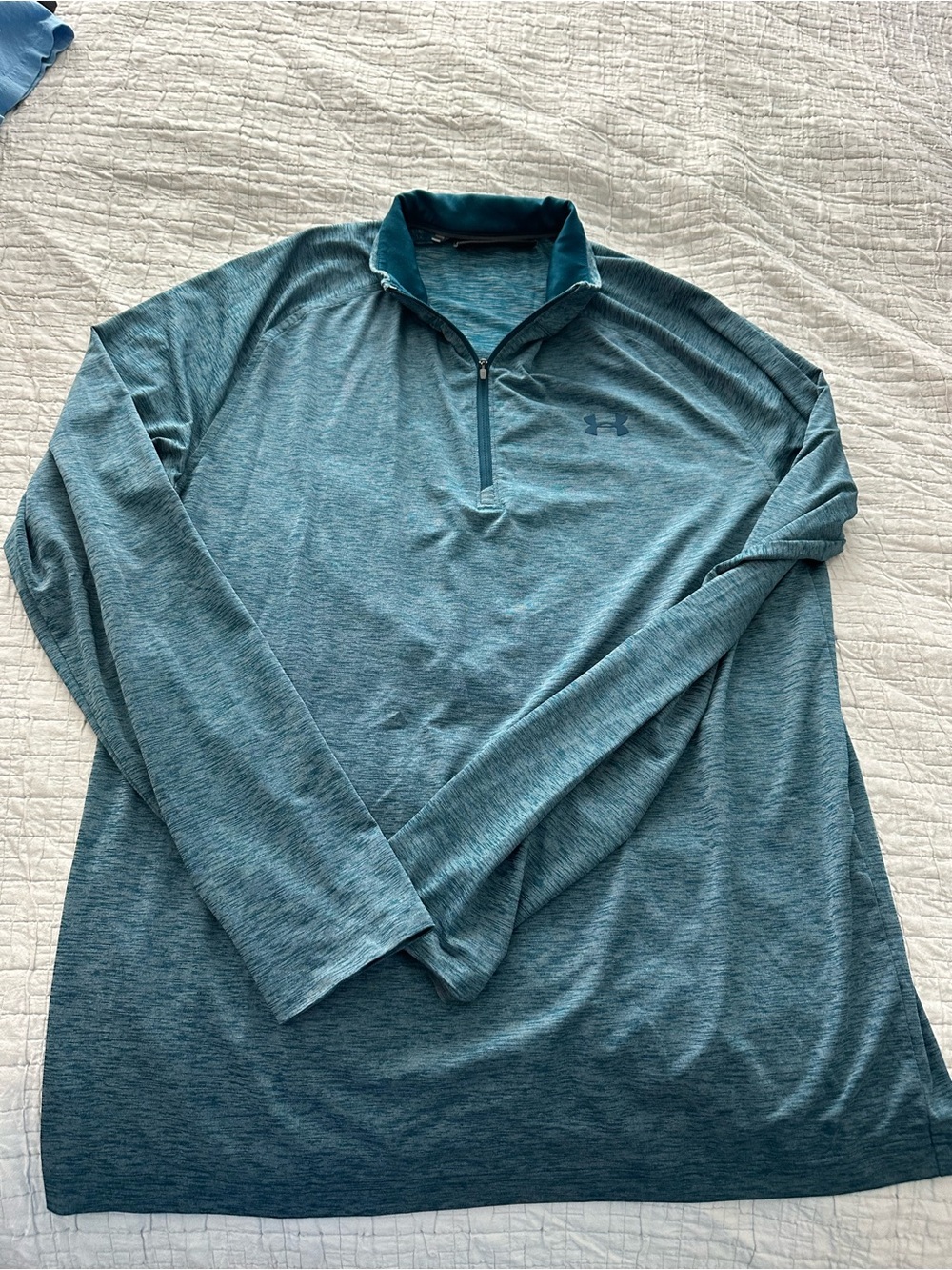 Under Armour Men’s Teal Quarter-Zip Performance Pullover